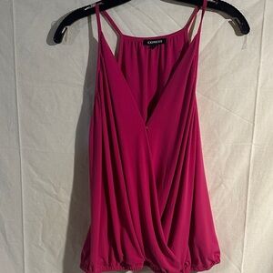 Express Women's Fuchsia Draped Camisole